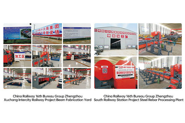 موارد موفق Juba Machinery در ساخت و ساز ریل سریع